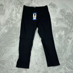 💥   Mario Serrani Italy Textured Pull-On Pants L/G Black NWT 6600